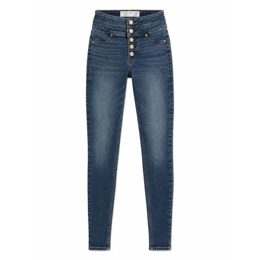 Abercrombie & Fitch Super Skinny High Rise Jeans | Button Fly | Size 00R (W24 L3